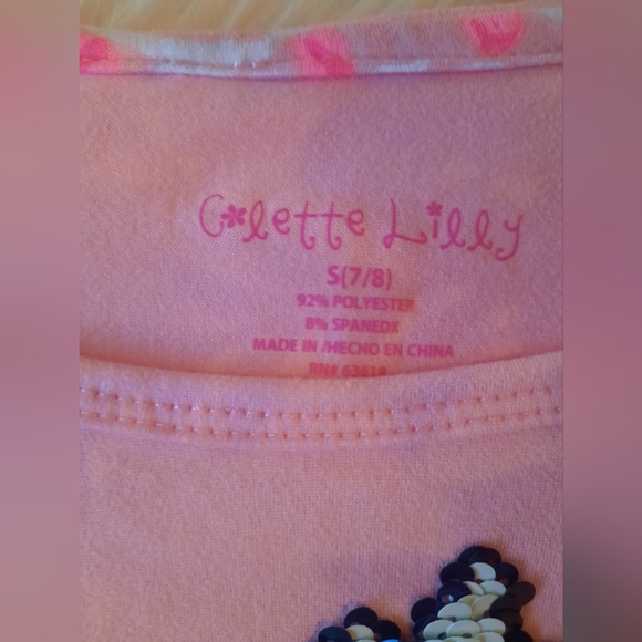 Girls 2pc Matching Set - Mermaid/ Pink TieDye - Size 7-8 - Boutique Set - Picture 5 of 8